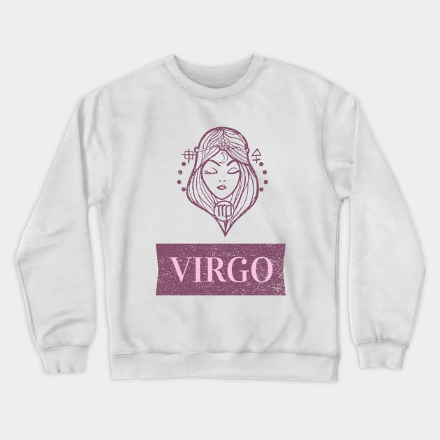 virgo zodiac sign test Crewneck Sweatshirt by husnimubarok